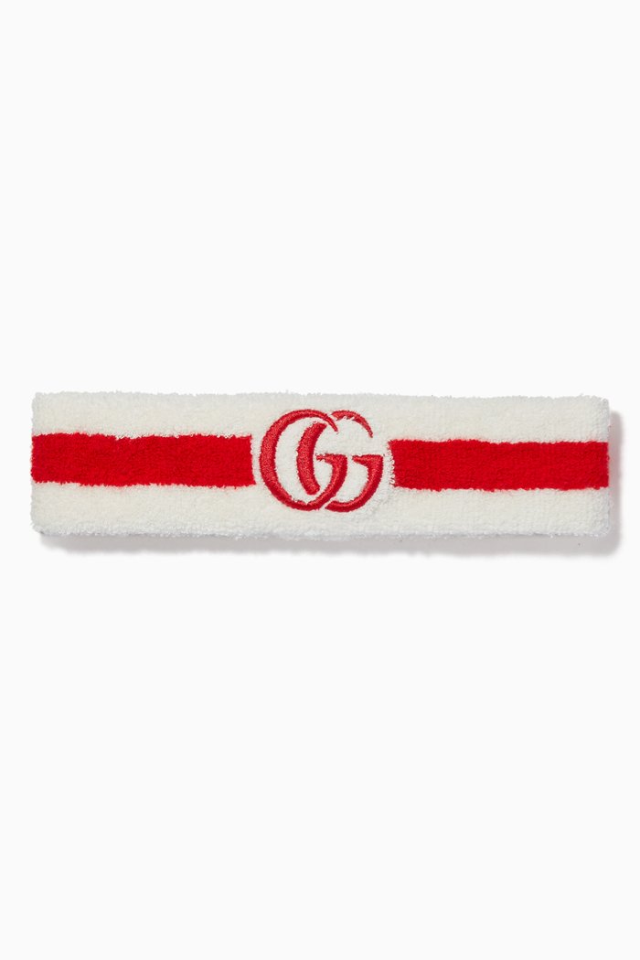 

GG Cotton Headband, White
