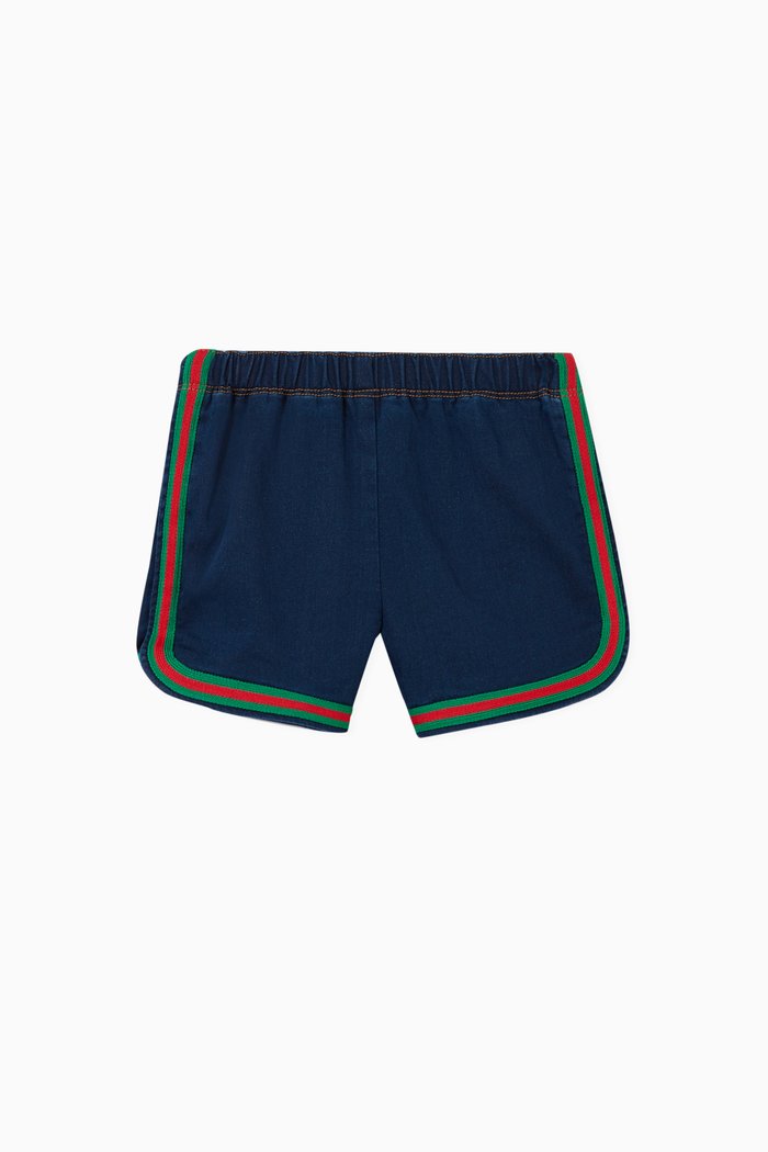 

Web Shorts in Cotton Jersey Denim, Blue