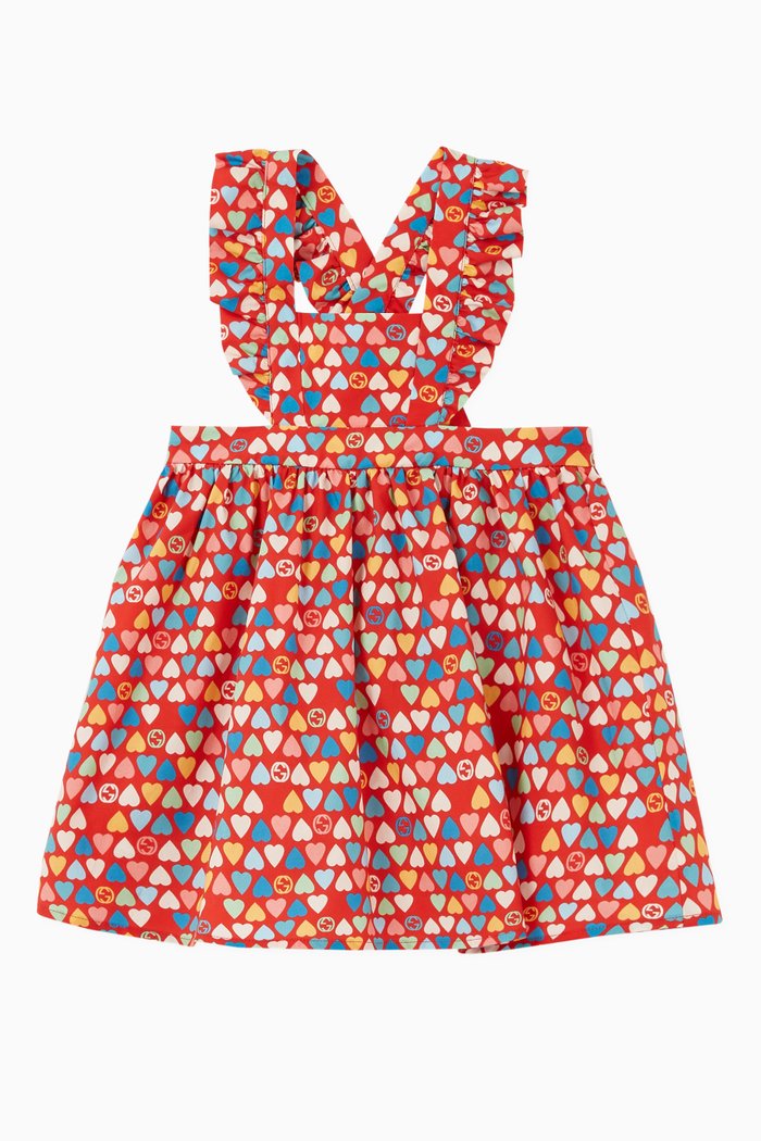 

GG Crush Poplin Pinafore Dress, Multicolour