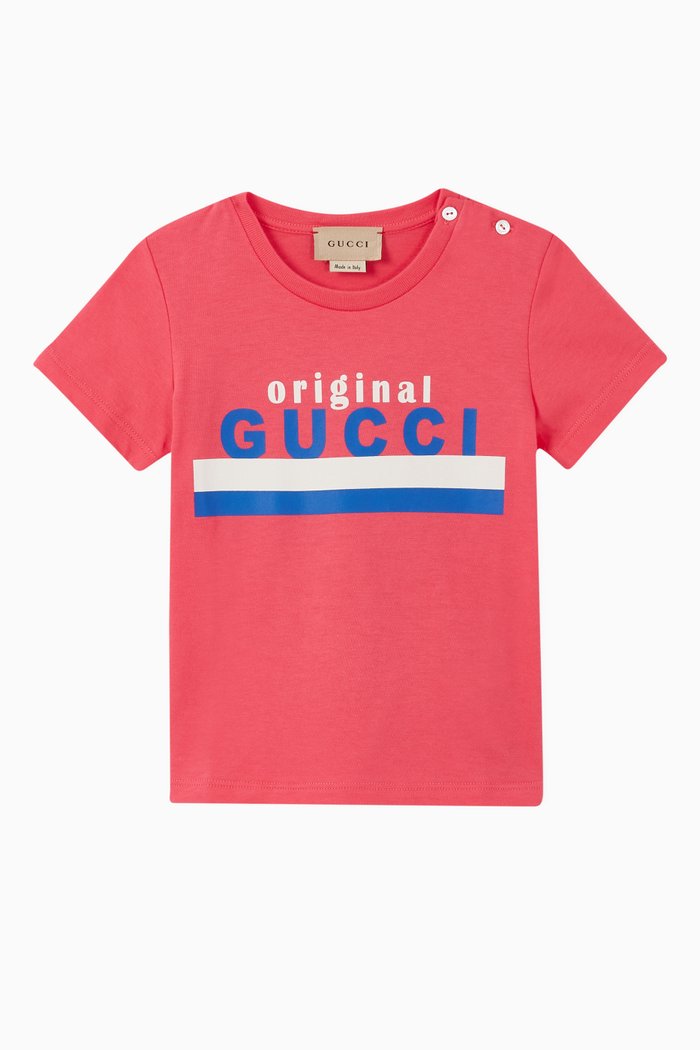 

"Original Gucci" Cotton T-shirt, Pink