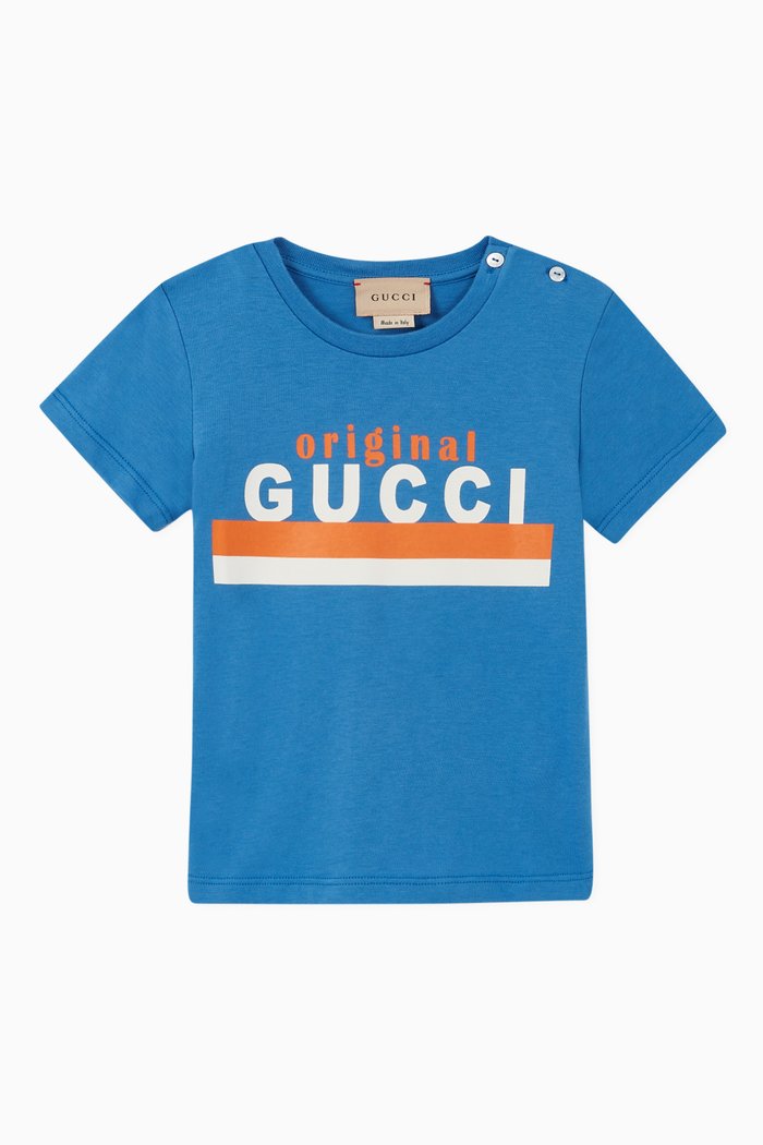 

"Original Gucci" Cotton T-shirt, Blue