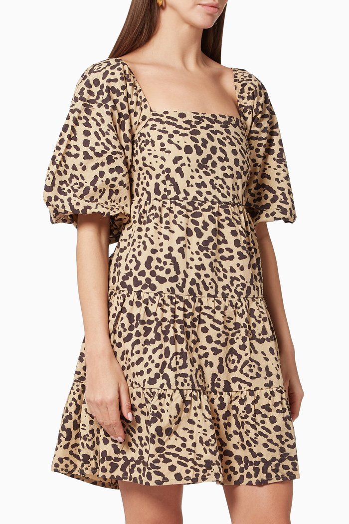 

Eryn Poplin Mini Dress, Black