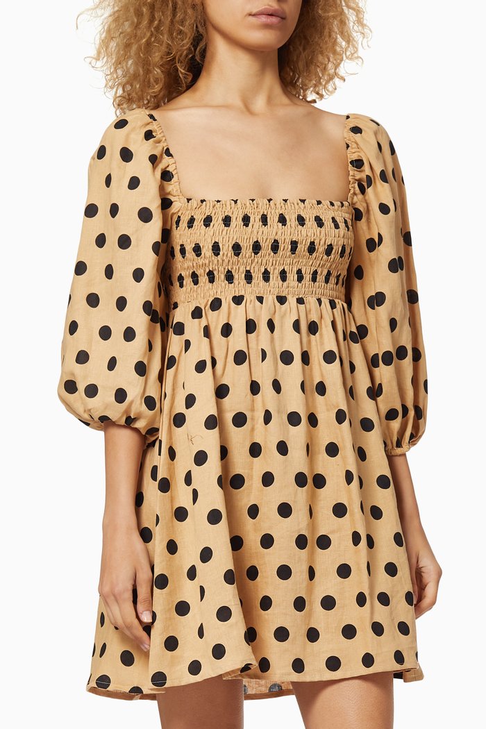 

Dallia Linen Mini Dress, Neutral
