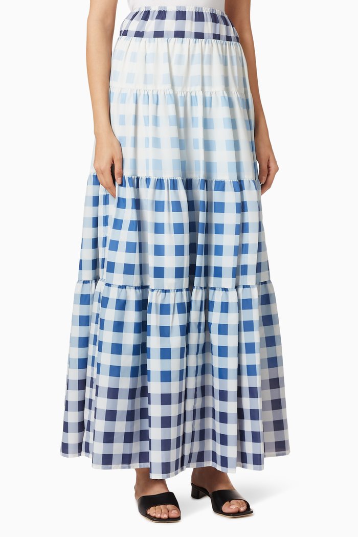 

Laney Tiered Skirt, Blue