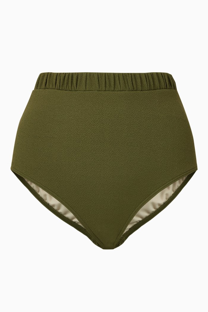 

Pear High Waisted Bikini Bottom, Brown