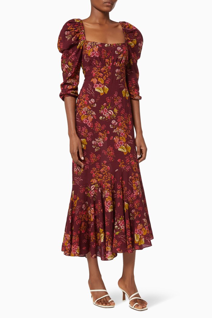 

Renaissance Holiday Maxi Dress, Burgundy