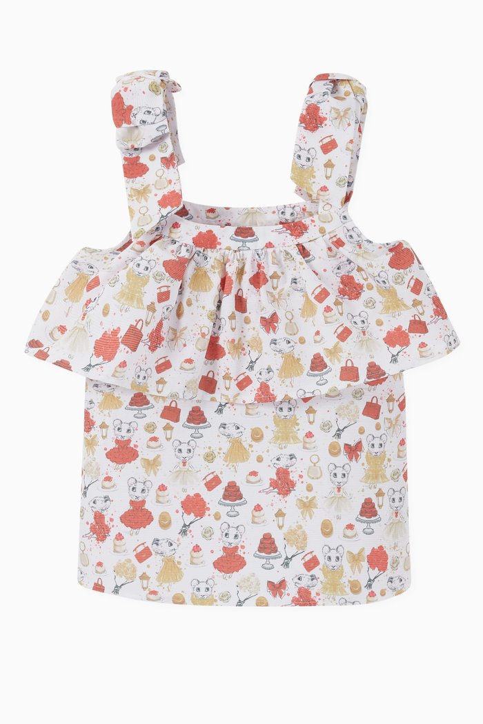 

Claris the Mouse Printed Blouse, Multicolour