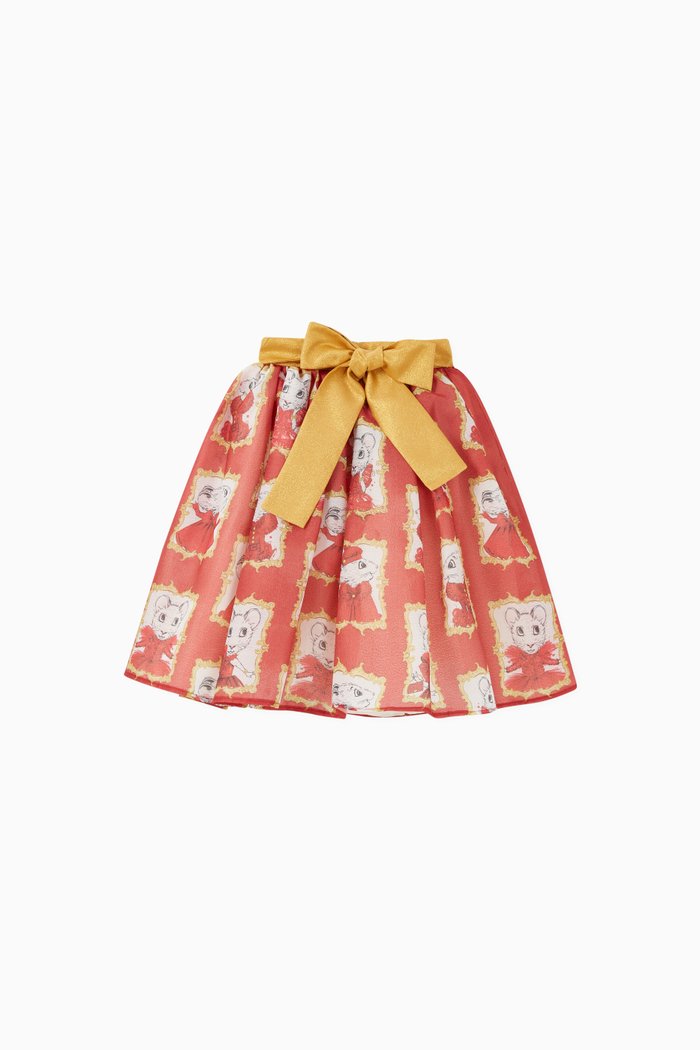 

Claris the Mouse Printed Skirt, Red