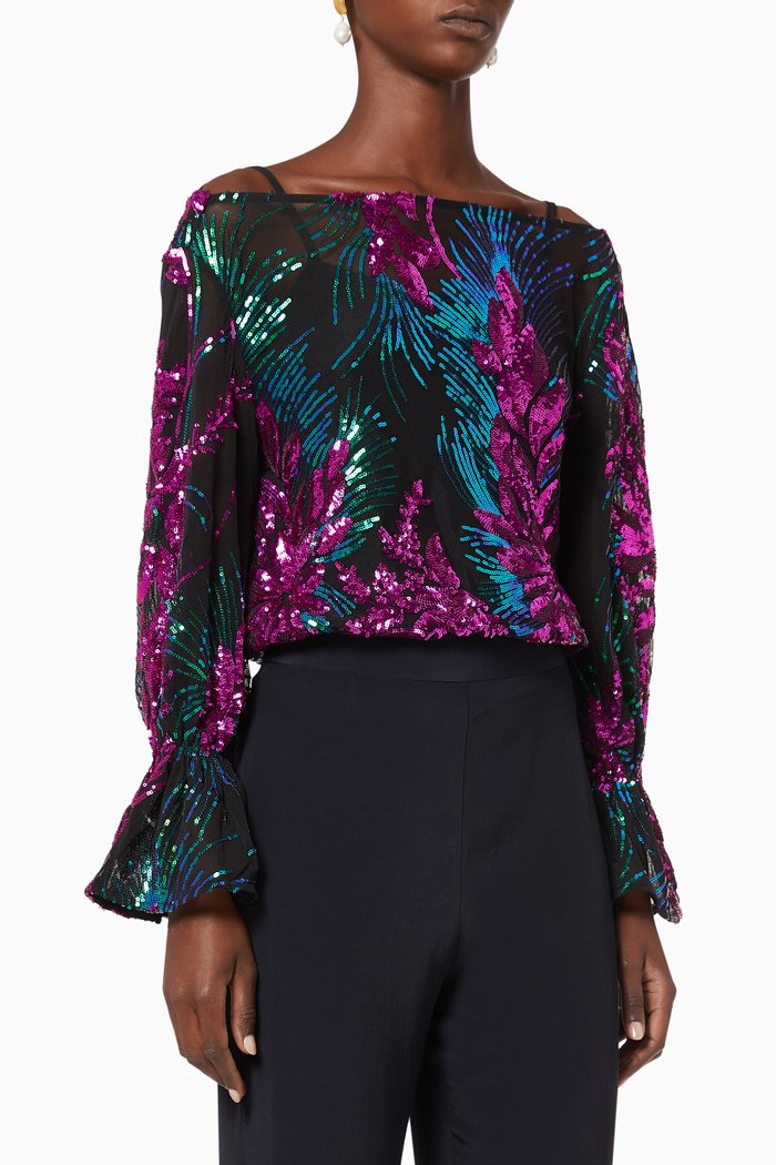 

Aurelia Sequinned Top, Multicolour