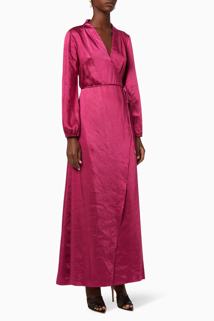

Raleigh Satin Maxi Dress, Pink