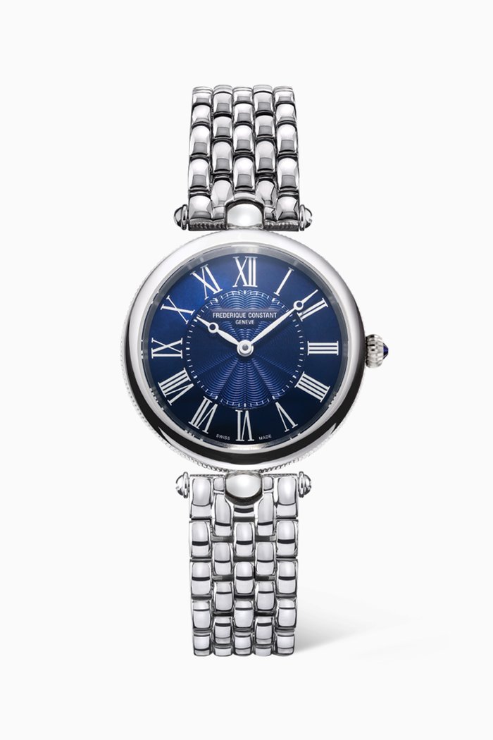 Classics Art Deco Bracelet Watch, Blue