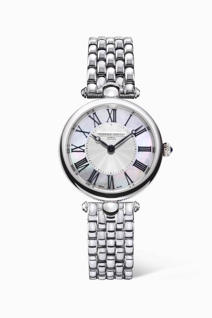 Classics Art Deco Bracelet Watch, Silver