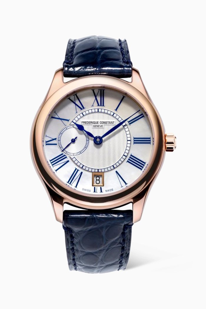 

Classic Quartz Leather Watch, Blue