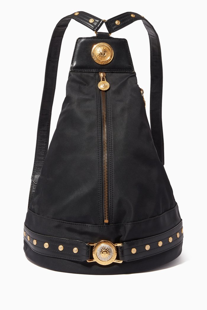 

Logo Backpack in Nylon, Black