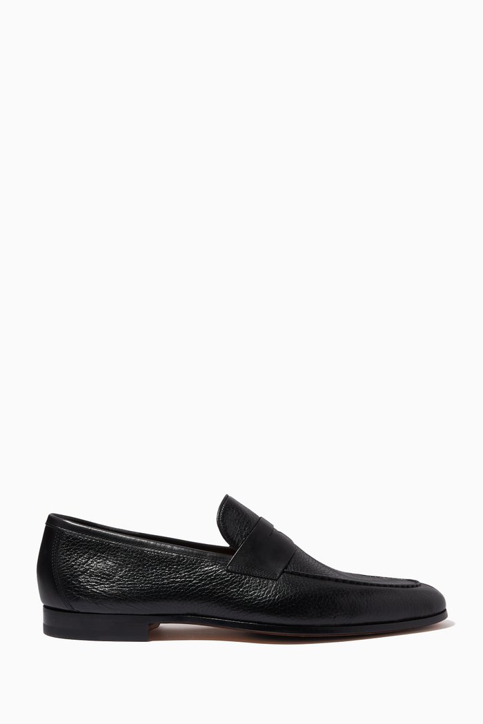 

Penny Loafers in Calfskin Leather, Black