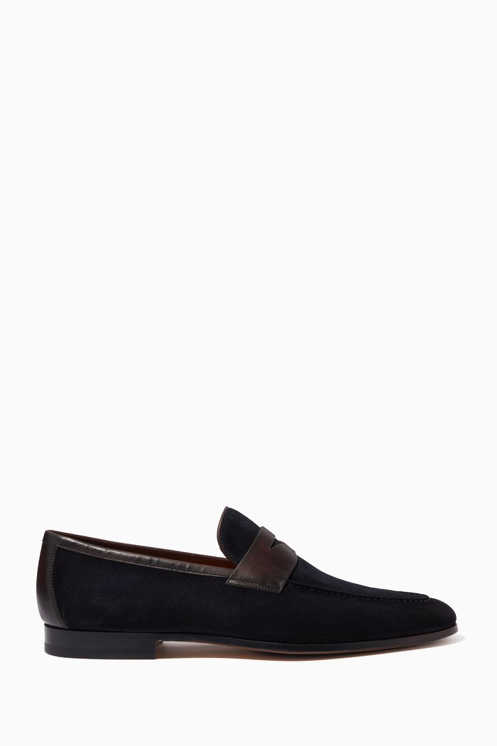 

Penny Loafers in Calfskin Leather, Blue