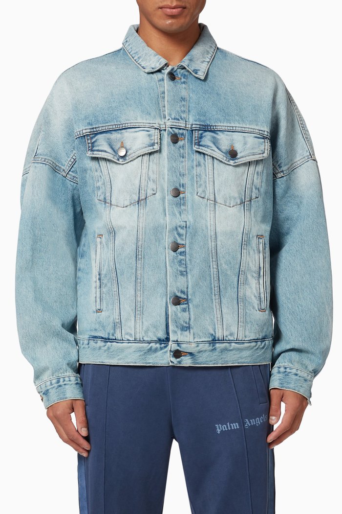 

Logo Oversized Denim Jacket, Blue
