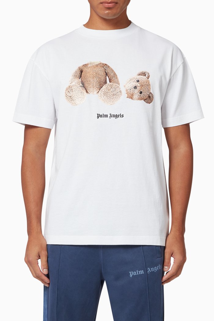 

Bear Cotton T-Shirt, White