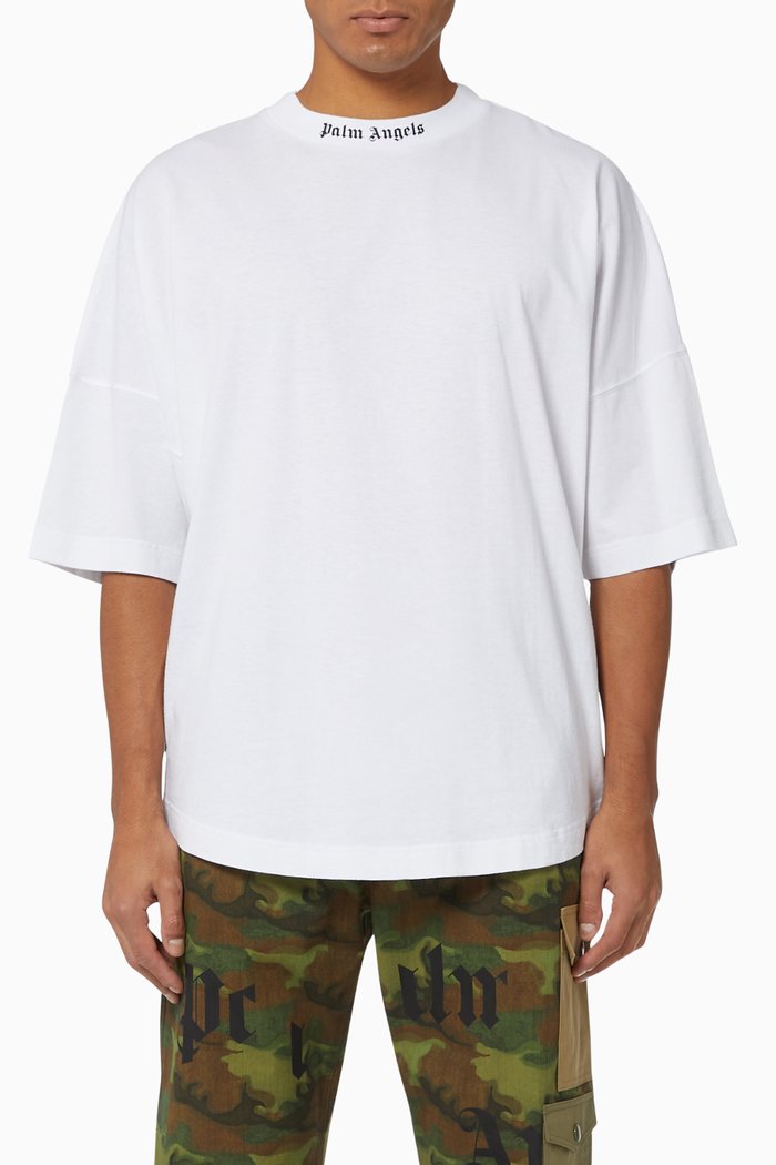 

Logo Oversized Cotton T-Shirt, White