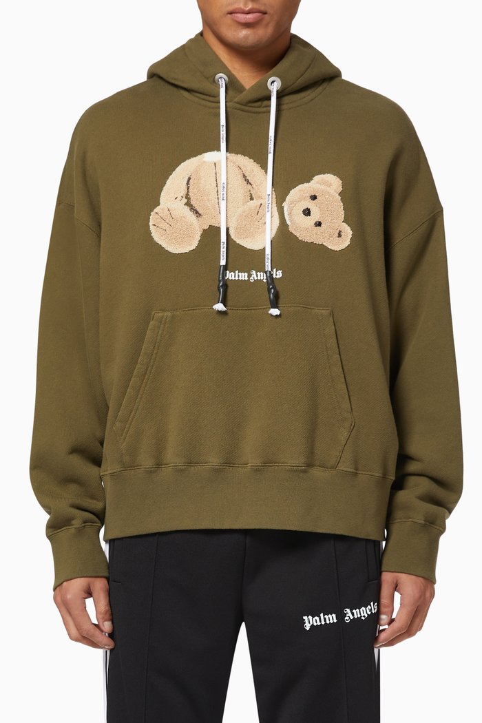 

Bear Cotton Hoodie, Brown
