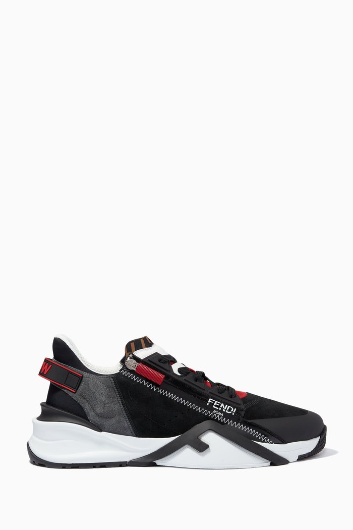 

Fendi Flow Sneakers in Suede, Black