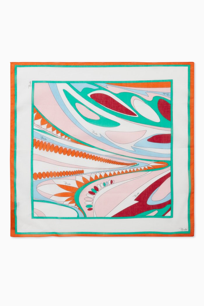 

Classic Pucci Print Scarf in Silk, Multicolour
