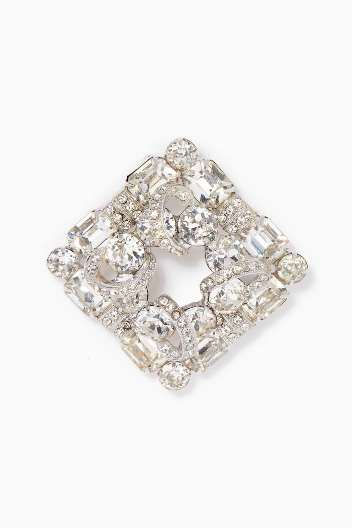 

Crystal Brooch, Silver