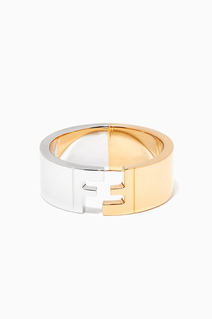 

Engraved FF Ring in Metal, Gold