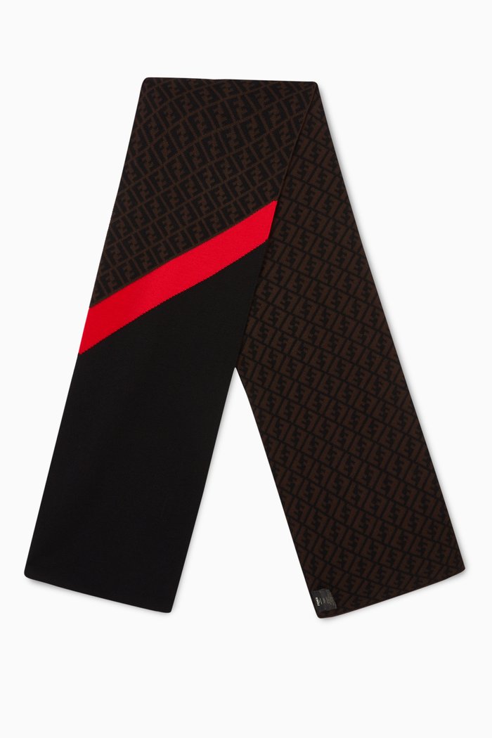 

FF Scarf in Wool, Brown