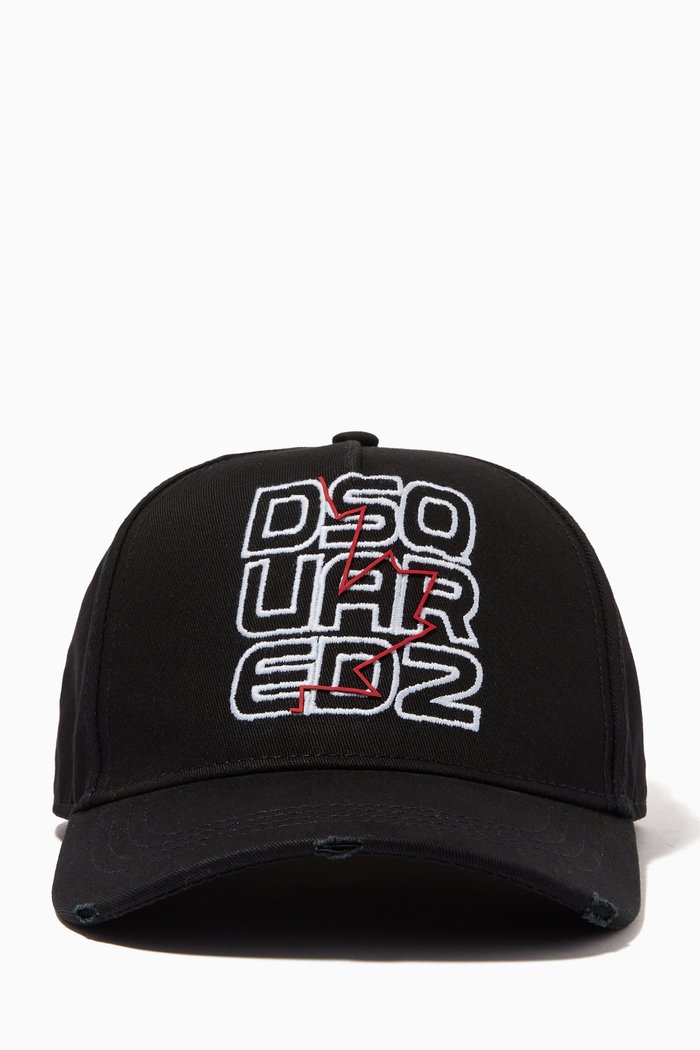 Leaf Logo Cap, Black
