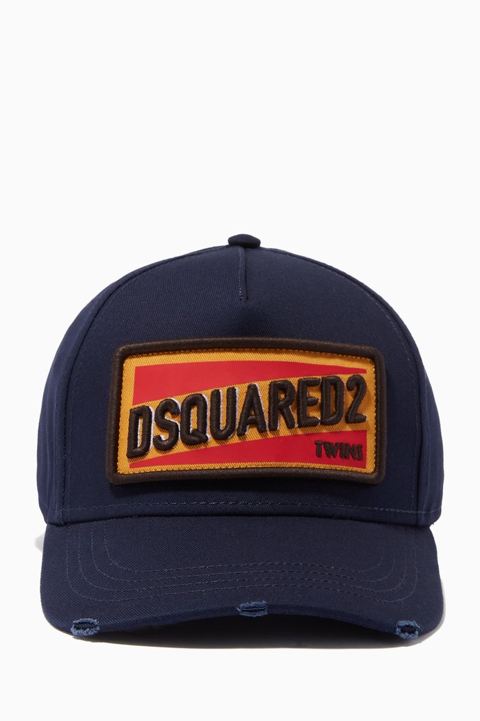 

D2 Twins Baseball Cap in Cotton, Blue