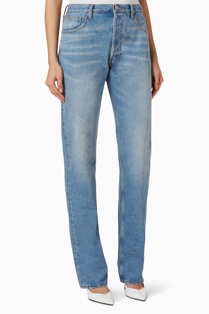 

Boyfriend Fit Denim Jeans, Blue