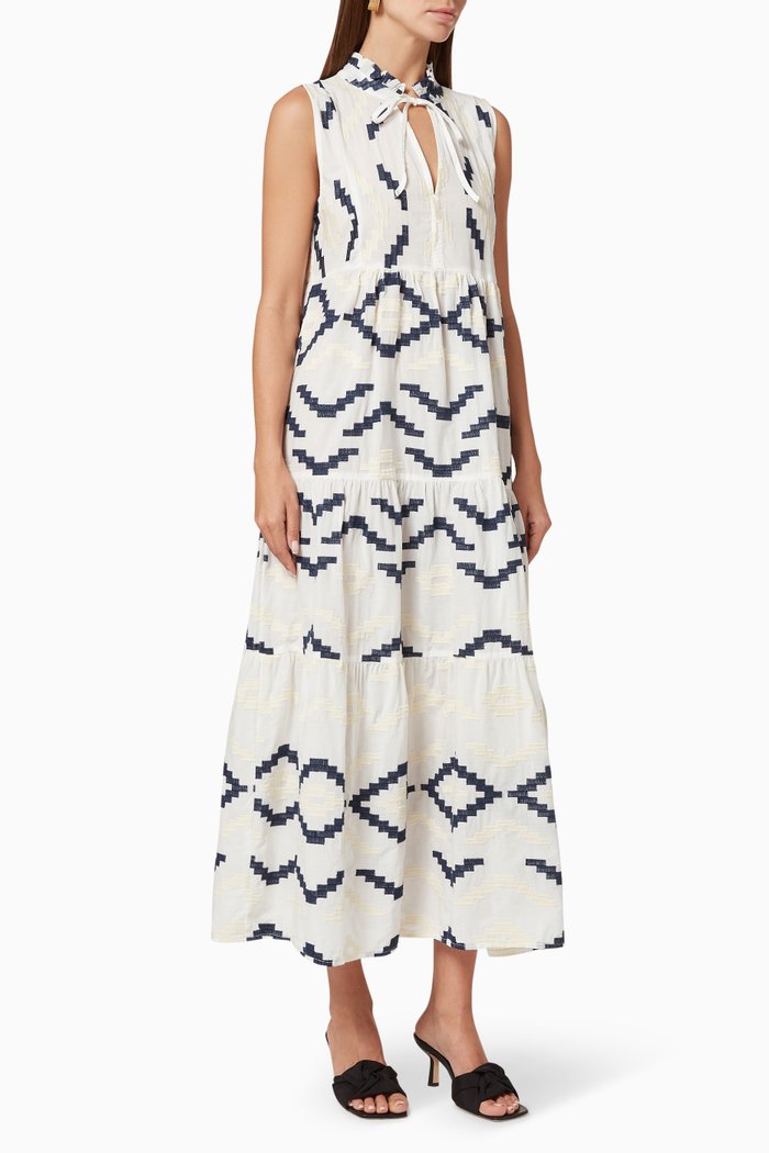 

Printed Tiered Dress, Multicolour