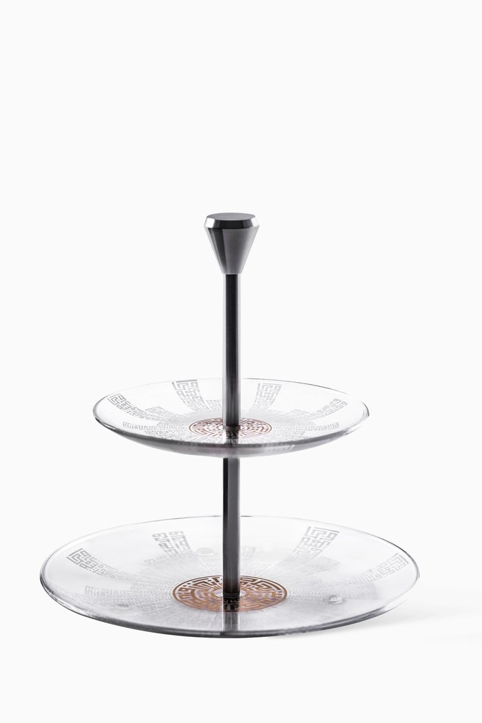

Abraj Two-Tiered Tray, Gold