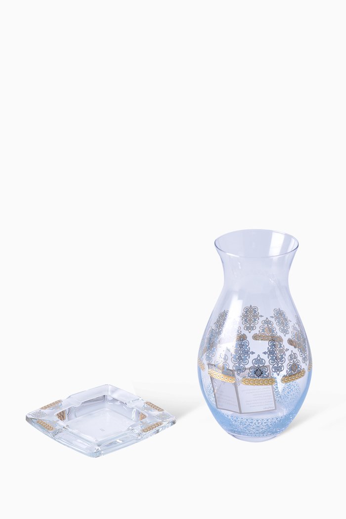 

Rayhan Vase and Ashtray, Set of 2, Blue