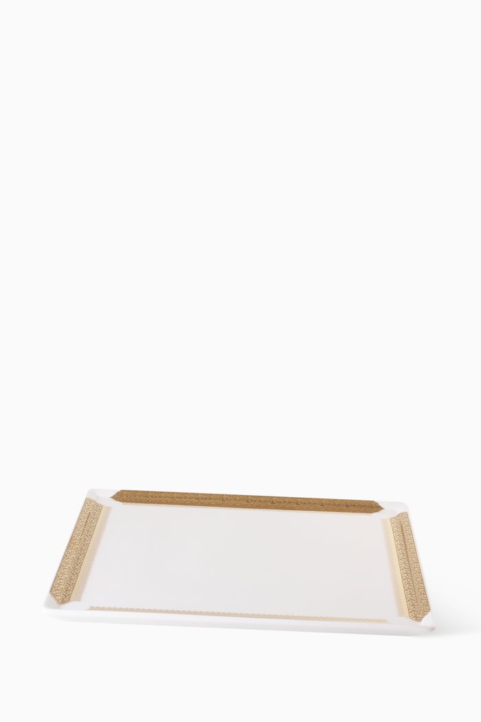 

Cordoba Large Rectangular Serving Plate, Gold