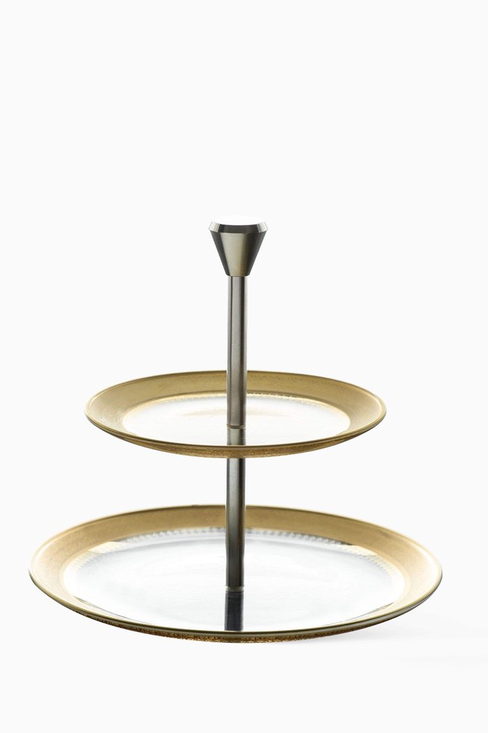 

Cordoba 2-Tier Tray, Gold