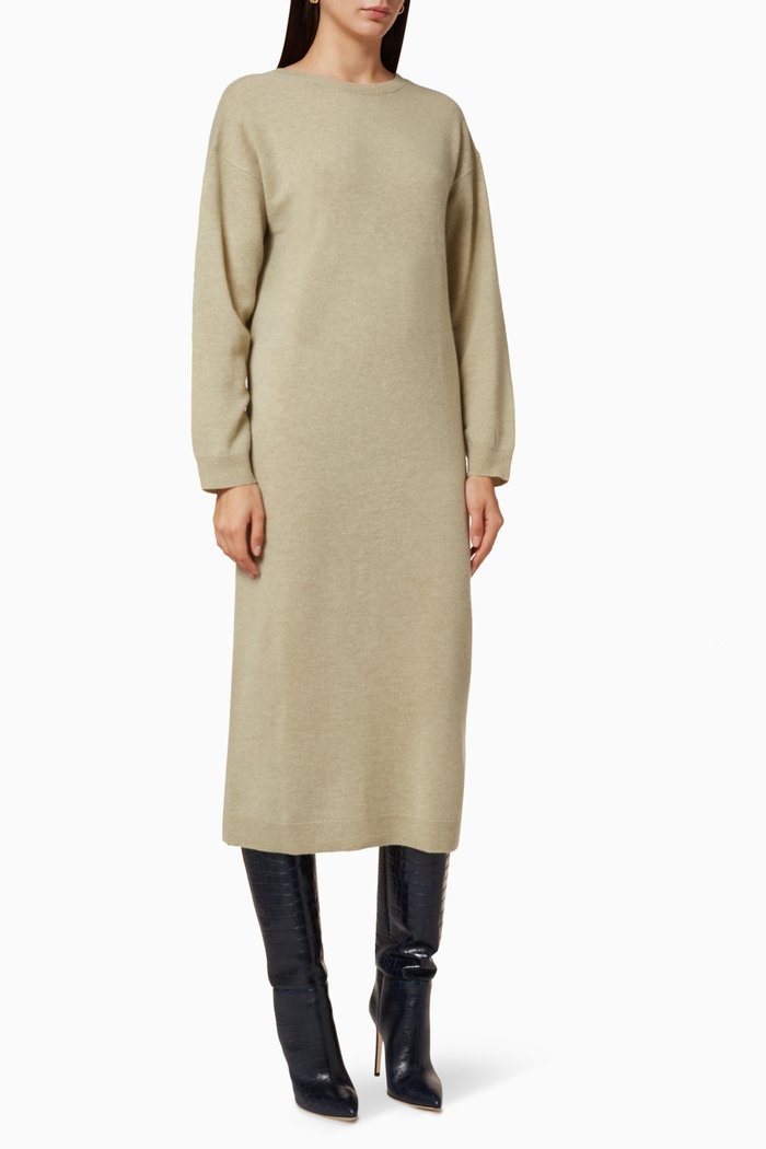 

Valcyrie Open Back Knit Dress, Green