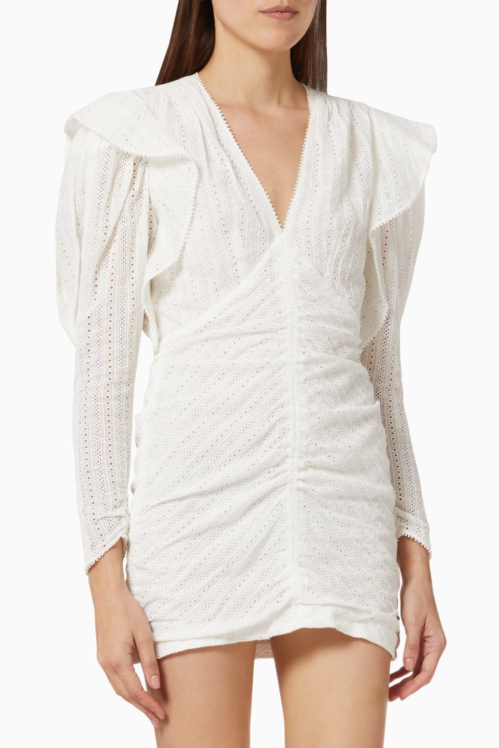

Getya Ruched Dress, White