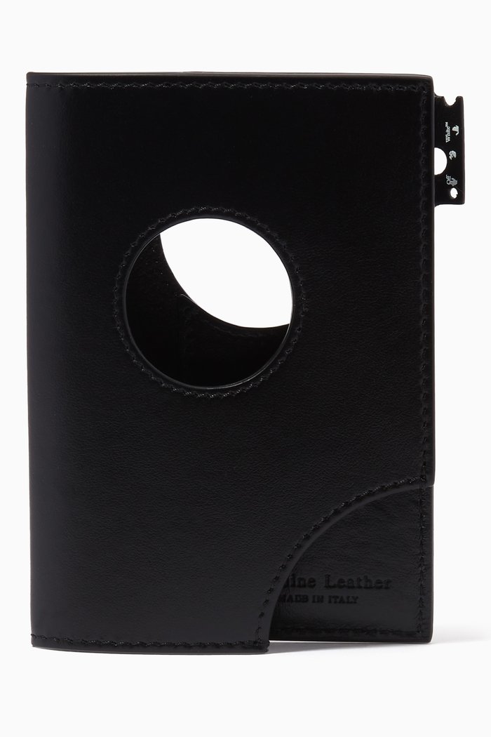 

Meteor Passport Holder in Leather, Black
