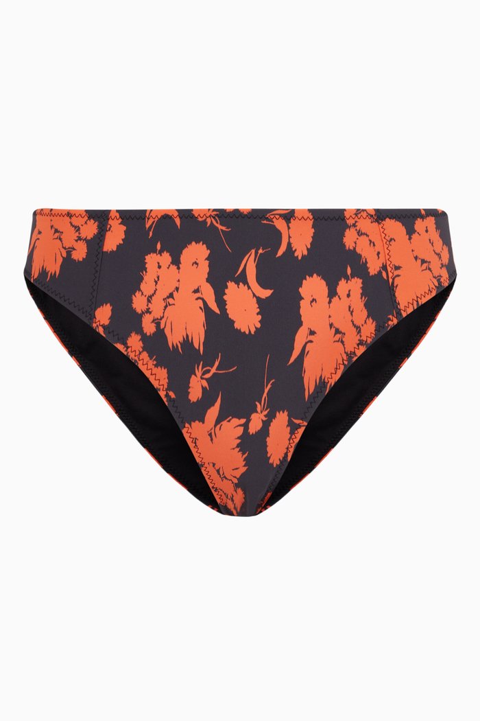 Recycled Matte Bikini Briefs, Orange