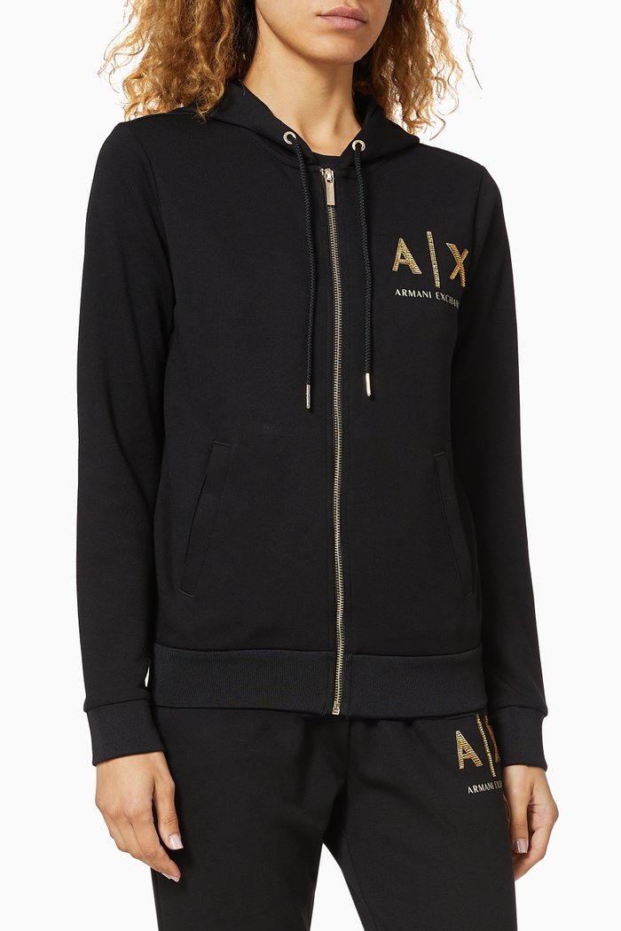 

Ramadan Jersey Zip Hoodie, Black