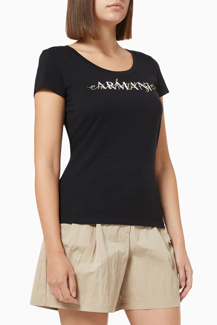 

Logo T-shirt in Cotton, Black