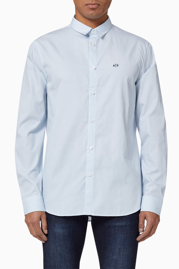 

Logo Dobby Shirt, Blue