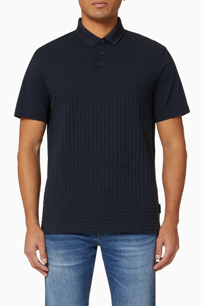

Waffle Polo, Blue