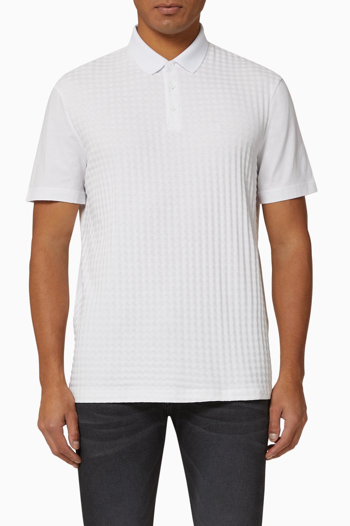 

Waffle Polo, White