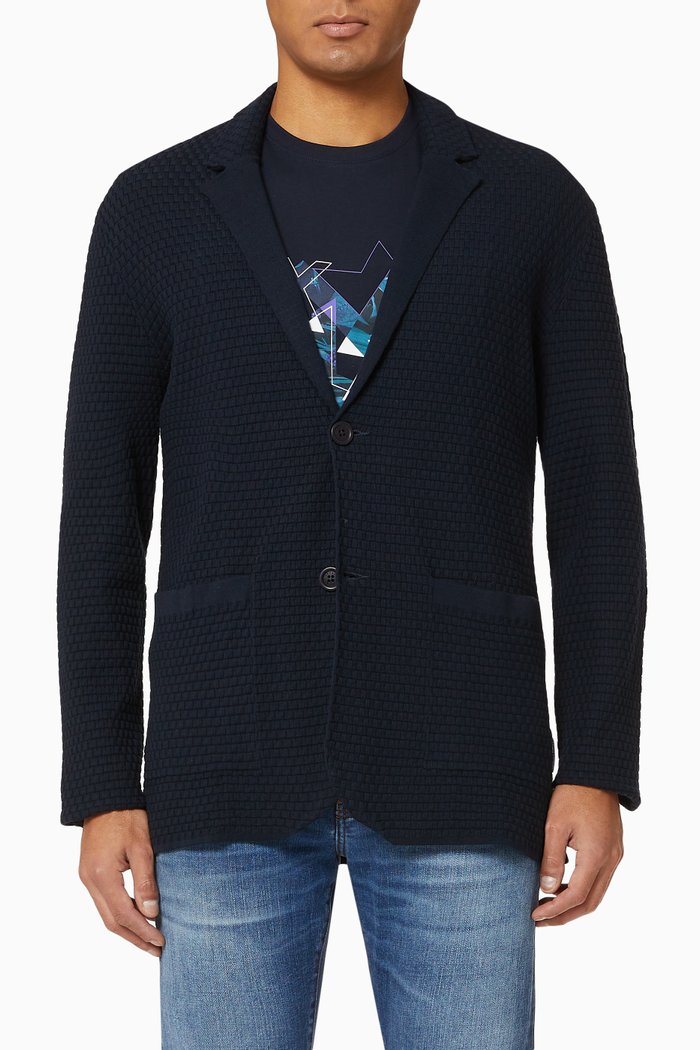 

Waffle Blazer, Blue