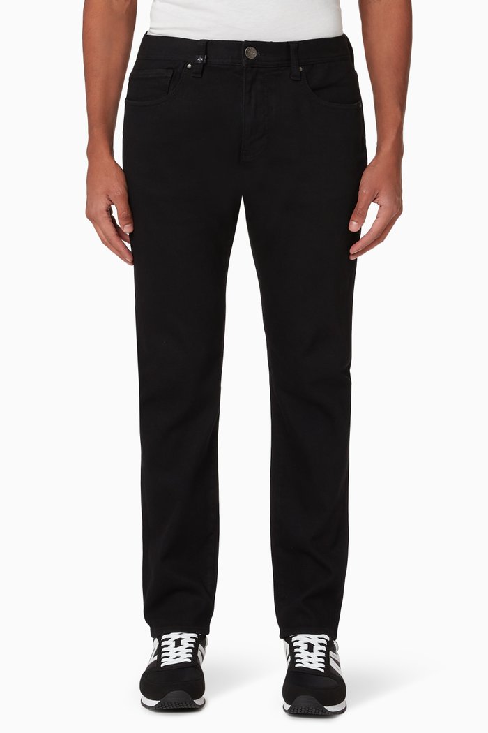

J13 Slim-Fit Stretch Denim Jeans, Black