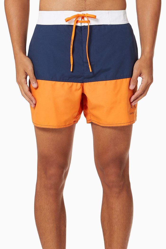 

Colour Block Swim Shorts, Blue
