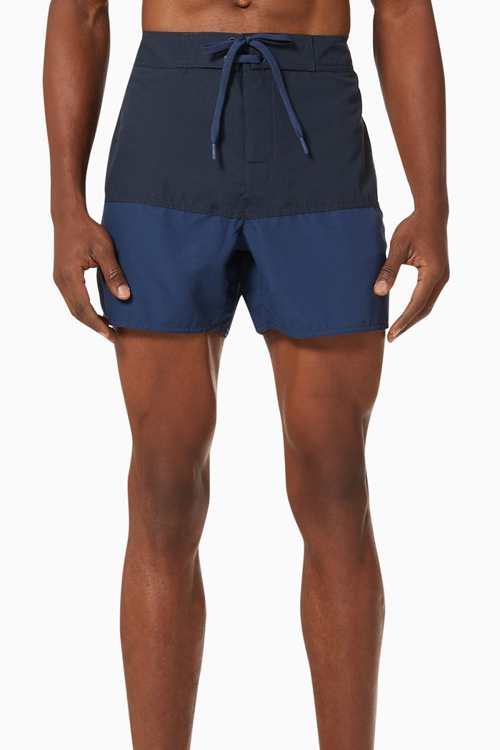 

Colour Block Swim Shorts, Blue